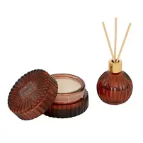 Coffret Profumato Albie Fico Rosso Candela e Diffusore Atmosphera
