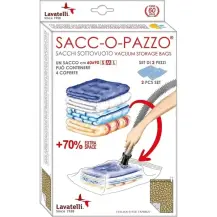 Sacchi Sottovuoto Sacc-o-Pazzo per Coperte Set 2 Pezzi Lavatelli