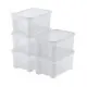 Set 5 Scatole Contenitore T Box Trasparenti con Coperchio Keter