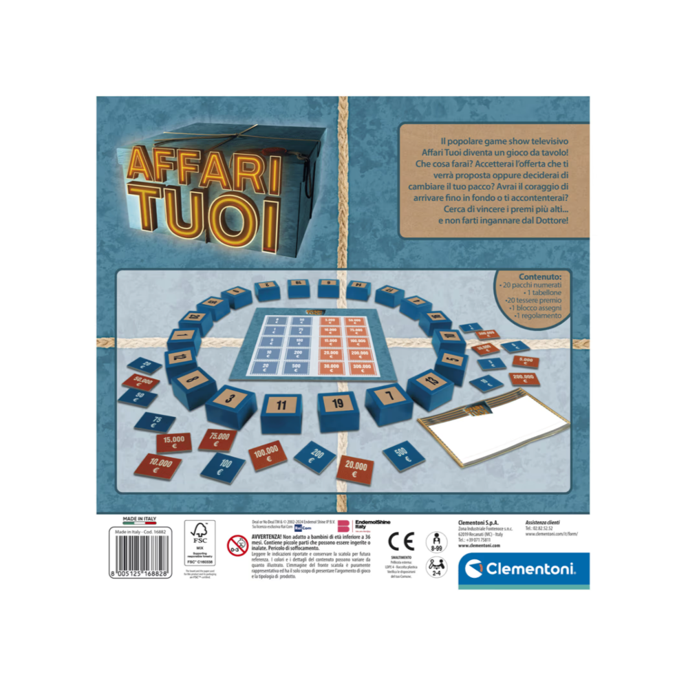 Affari Tuoi Clementoni Gioco da Tavolo Famiglia