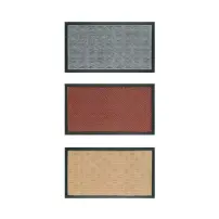 Zerbino Mark 40x70 cm con Cornice in Gomma Reds