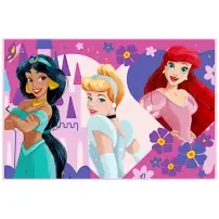 Tappeto Cameretta Principesse Disney 80x120 cm in Poliestere Disney
