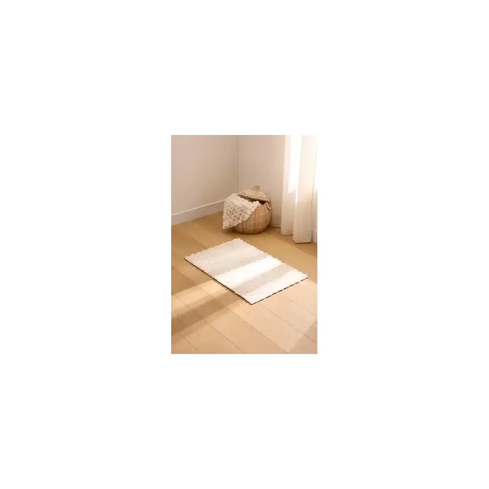 Tappeto in Pelliccia Sintetica Adriel Beige 60x90 cm Atmosphera