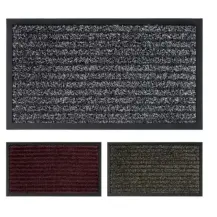 Zerbino Drive 40x60 cm a Righe con Cornice in Gomma Reds
