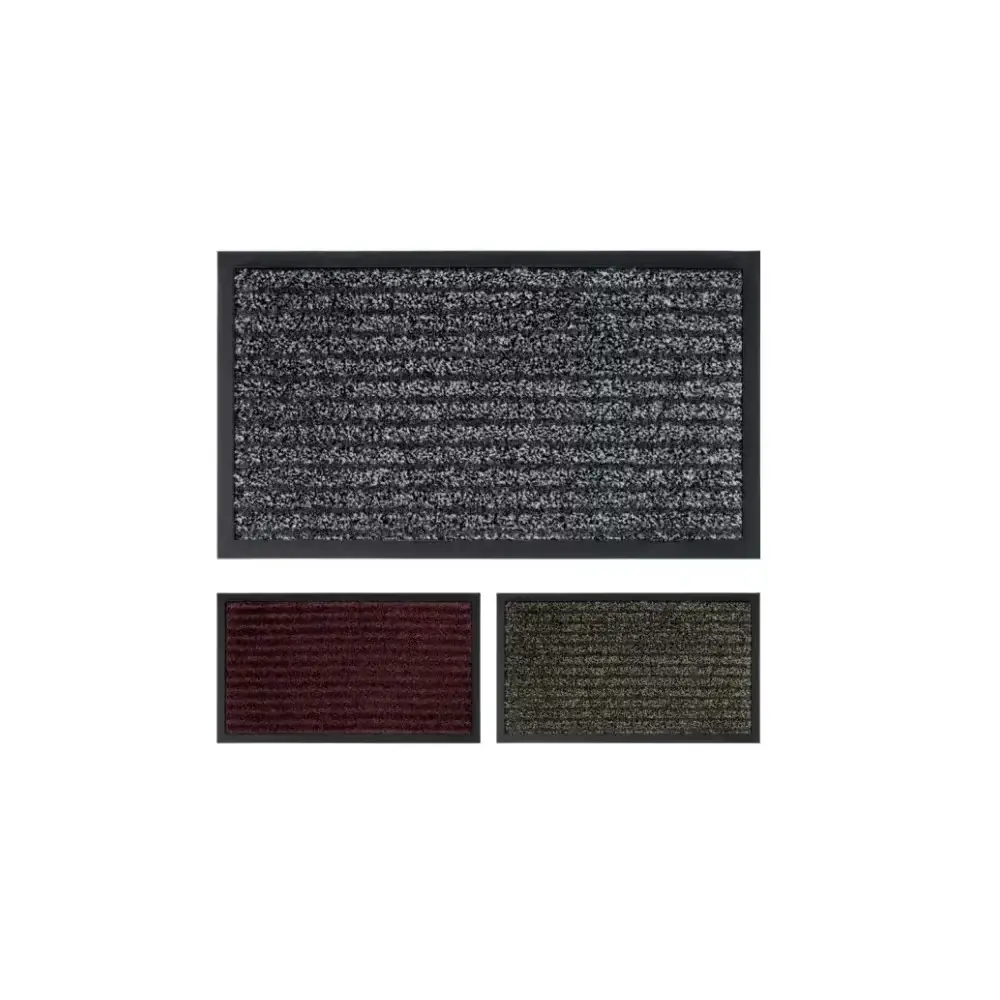 Zerbino Drive 40x60 cm a Righe con Cornice in Gomma Reds