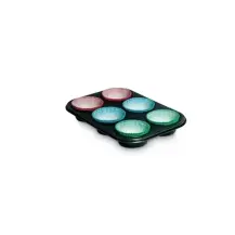 Stampo 6 Muffin con 30 Pirottini Antiaderente Gardenia Guardini