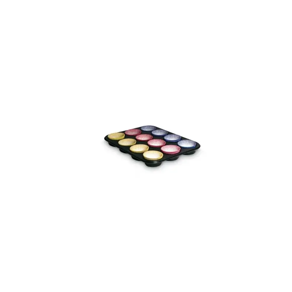 Stampo 12 Muffin con 60 Pirottini Antiaderente Gardenia Guardini