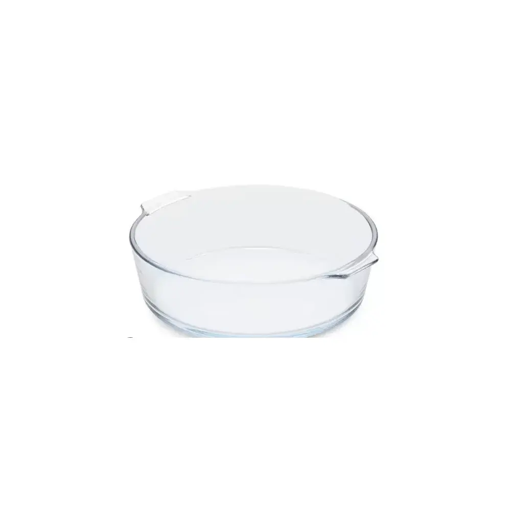 Teglia Rotonda 21 cm con Manici in Vetro Borosilicato Guardini