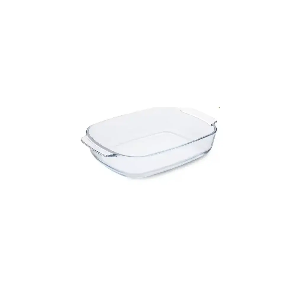 Teglia Rettangolare 30x20 cm con Manici in Vetro Borosilicato Guardini