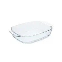 Teglia Rettangolare 34x22,5 cm con Manici in Vetro Borosilicato Guardi