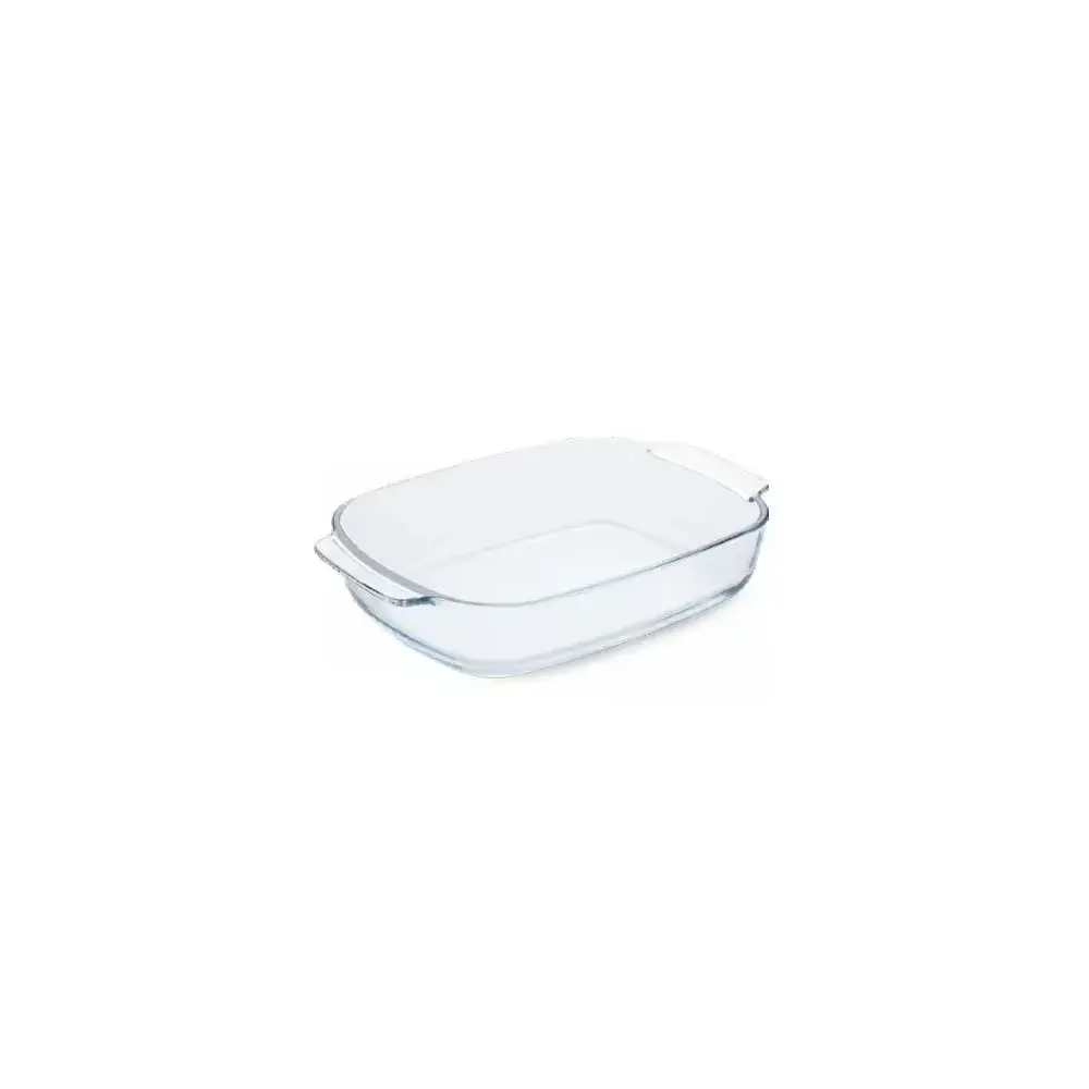 Teglia Rettangolare 34x22,5 cm con Manici in Vetro Borosilicato Guardi