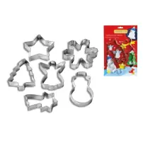 Tagliabiscotti Natale in Banda Stagnata Guardini - Confezione da 6 Pez
