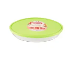 Pirofila Ovale 35x24 cm 3,2 Litri in Vetro con Coperchio Cook & Store 