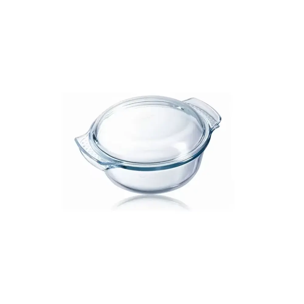 Casseruola Tonda 1,3 Litri in Vetro Borosilicato con Coperchio Pyrex