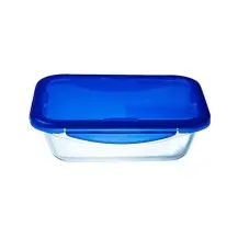 Contenitore Rettangolare 1,7 Litri in Vetro con Coperchio Ermetico Coo