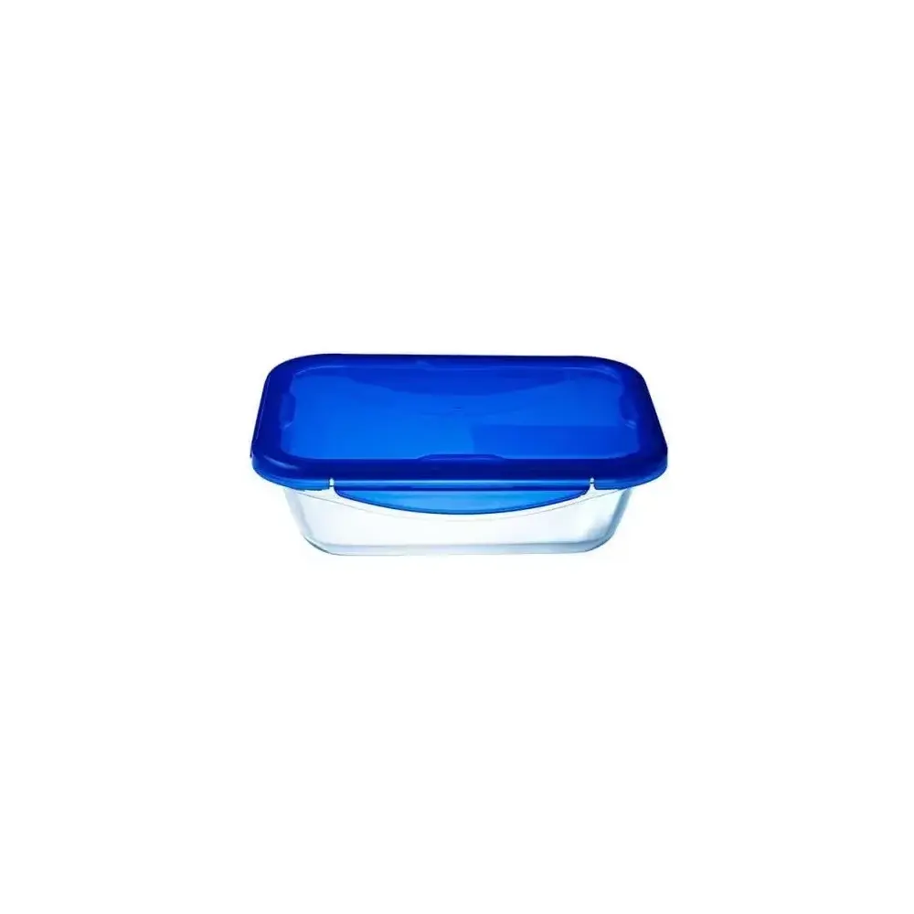 Contenitore Rettangolare 1,7 Litri in Vetro con Coperchio Ermetico Coo