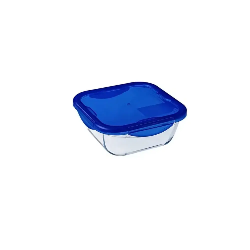 Contenitore Quadrato 1,9 Litri in Vetro con Coperchio Ermetico Cook & 