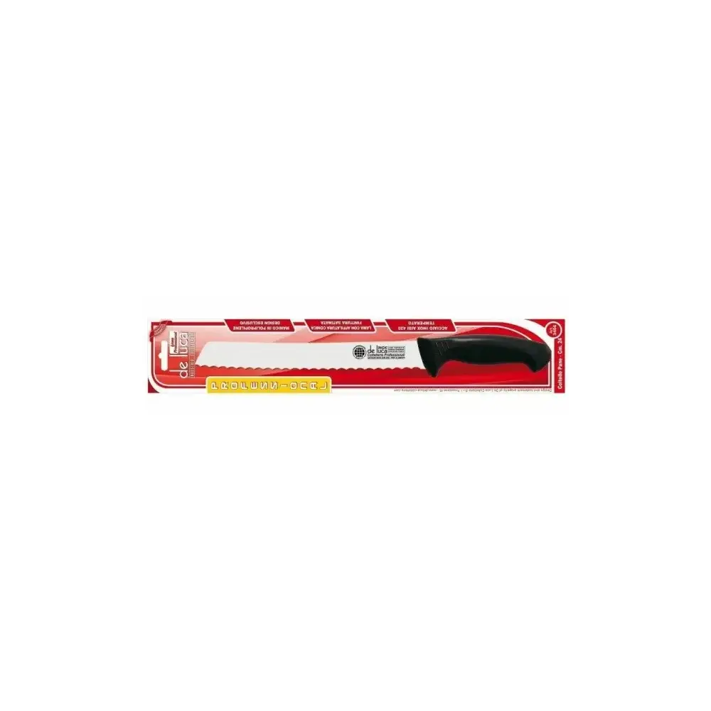 Coltello da Pane Professional 24 cm Lama Dentata Inox AISI 420 De Luca