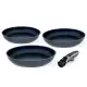 Set 3 Padelle Keramos Facile 20/24/28 cm con Manico Barazzoni
