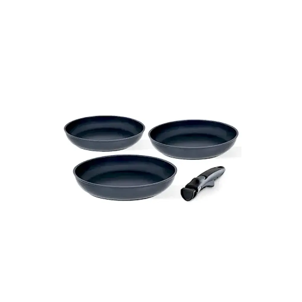 Set 3 Padelle Keramos Facile 20/24/28 cm con Manico Barazzoni