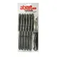 Confezione 12 Coltelli per Pizza Acciaio Inox Manico Nero Abert