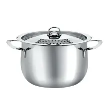 Cuociscola Fast Ø 22 cm con Scolapasta e Coperchio Acciaio Inox Abert