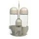 Menage Oliera Jolly 4 Pezzi Olio Aceto Sale Pepe Colore Tortora Abert
