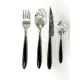 Servizio Posate Elegance 24 Pezzi Acciaio Inox Nero Zanetti