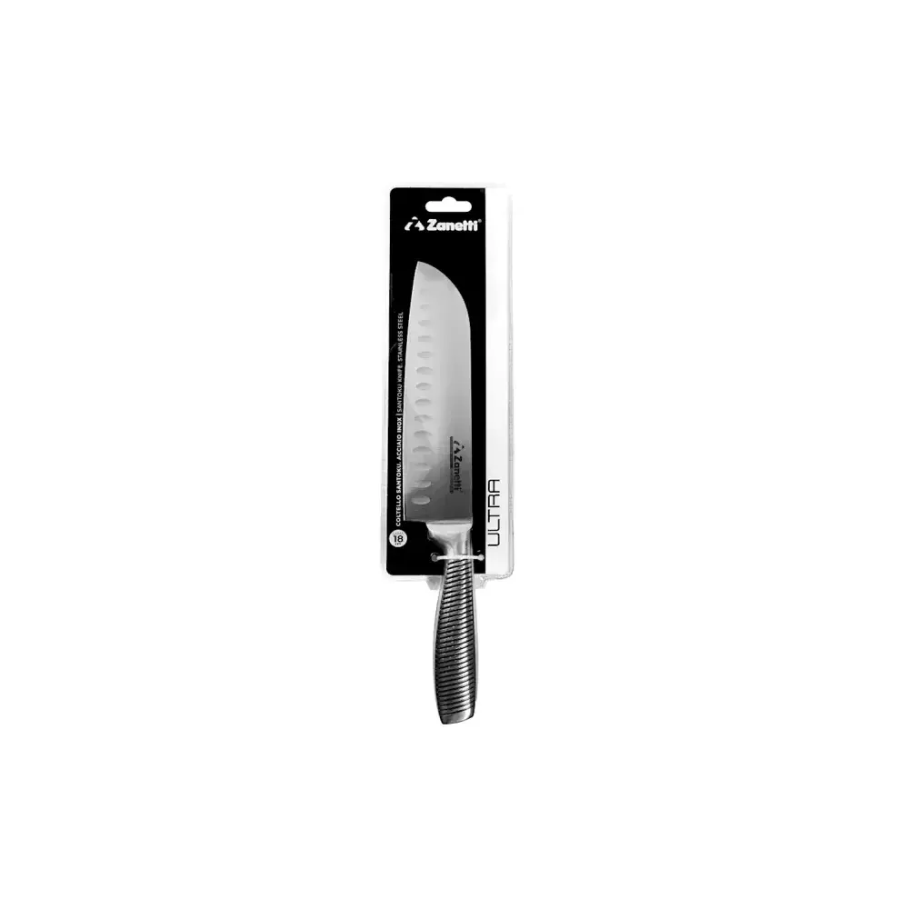 Coltello Santoku Ultra 18 cm Lama Acciaio Inox Zanetti