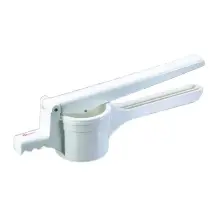 Schiacciapatate Pressy con 3 Inserti Acciaio Inox Giallo Metaltex