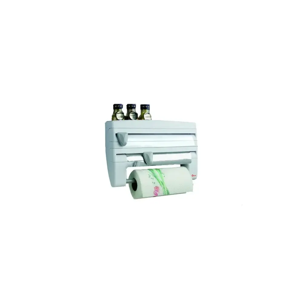 Portarotoli 4 in 1 Roll-n-Roll Carta Pellicola Alluminio Metaltex