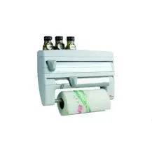 Portarotoli 4 in 1 Roll-n-Roll Carta Pellicola Alluminio Metaltex