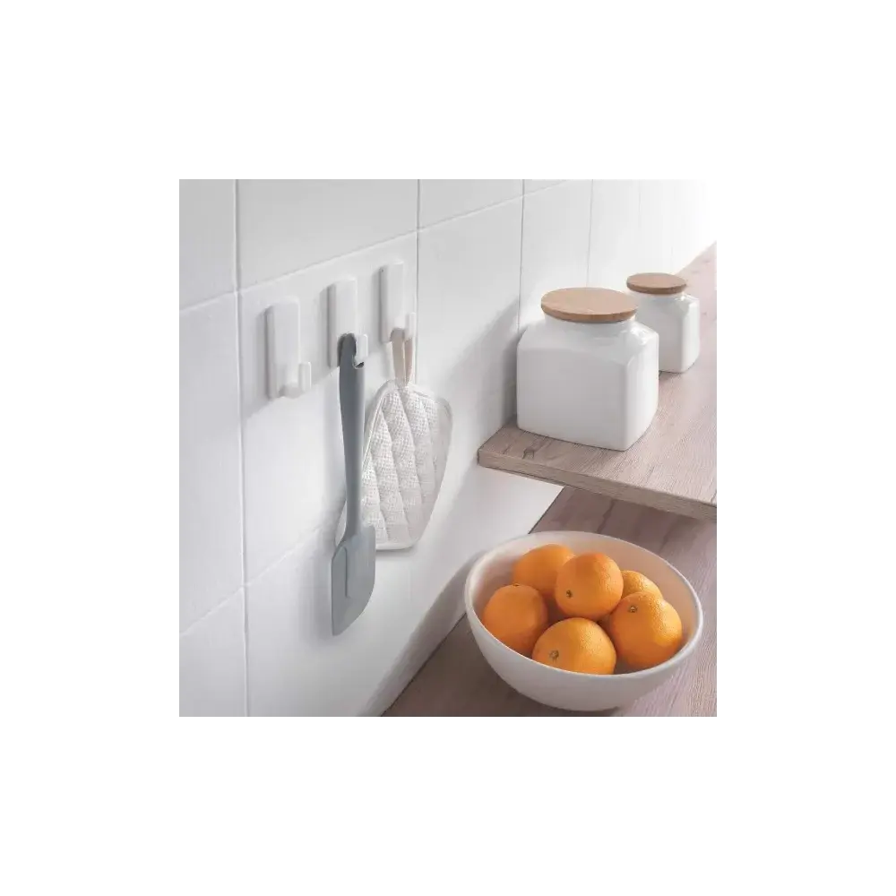Set 3 Ganci Adesivi Rimovibili pullCLEAN Plastica Metaltex