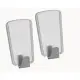 Set 2 Ganci Adesivi Rimovibili pullCLEAN Acciaio Inox Metaltex