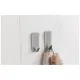 Set 2 Ganci Adesivi Rimovibili pullCLEAN Acciaio Inox Metaltex