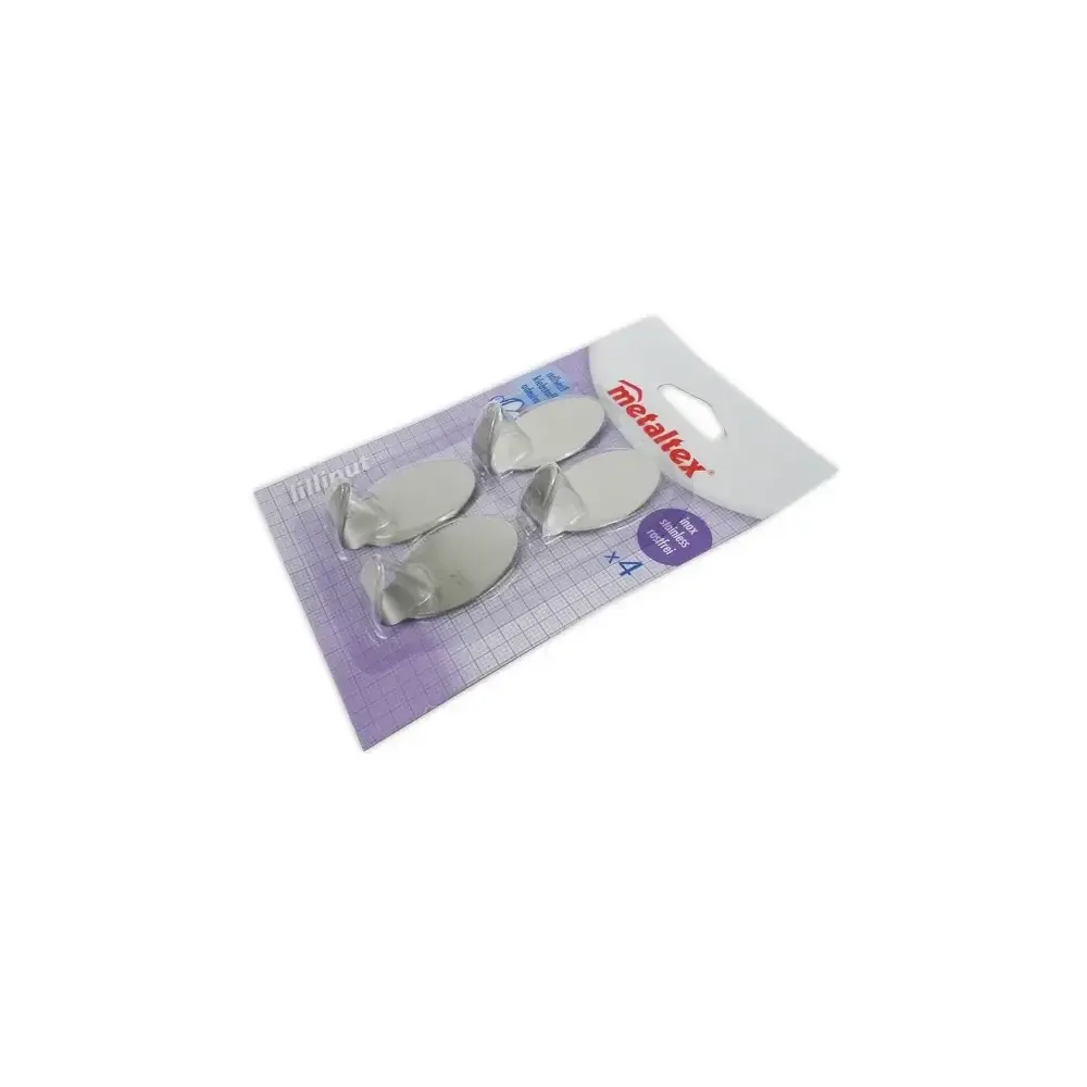 Set 4 Ganci Adesivi Lilliput Multicolore Metaltex