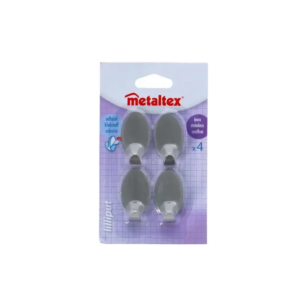 Set 4 Ganci Adesivi Lilliput Multicolore Metaltex