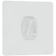 Gancio Adesivo Riutilizzabile Trasparente 8x8 cm Metaltex