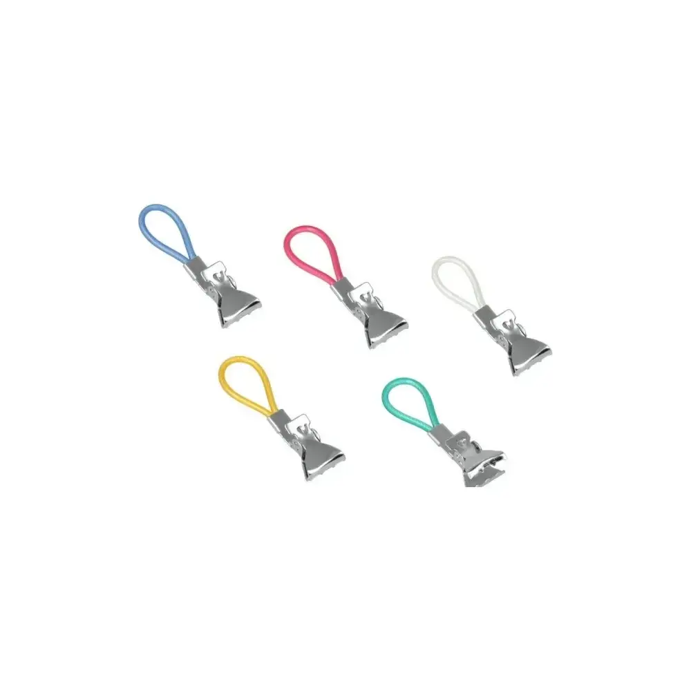Set 5 Ganci Portastrofinaccio Colorati Metaltex