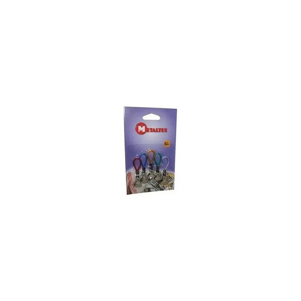 Set 5 Ganci Portastrofinaccio Colorati Metaltex