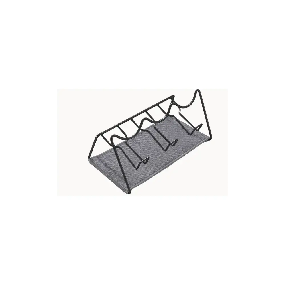 Scolabottiglie 3 Posti Sodatex Nero Lava Metaltex
