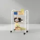 Scaffaletto Carrello 3 Piani con Ruote Siena Metaltex