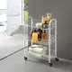 Scaffaletto Carrello 3 Piani con Ruote Siena Metaltex