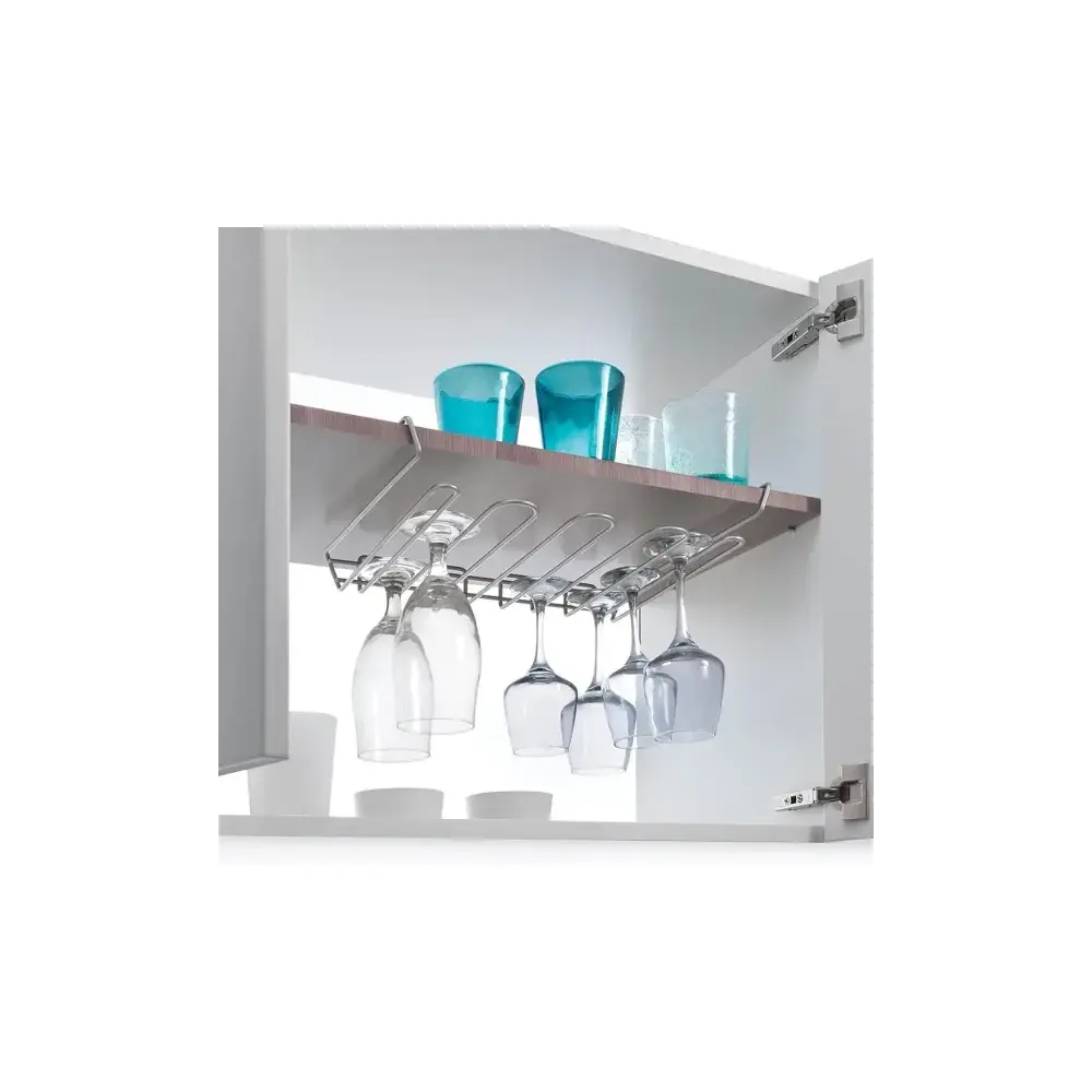Portacalici Sottoripiano My Crystal Metaltex