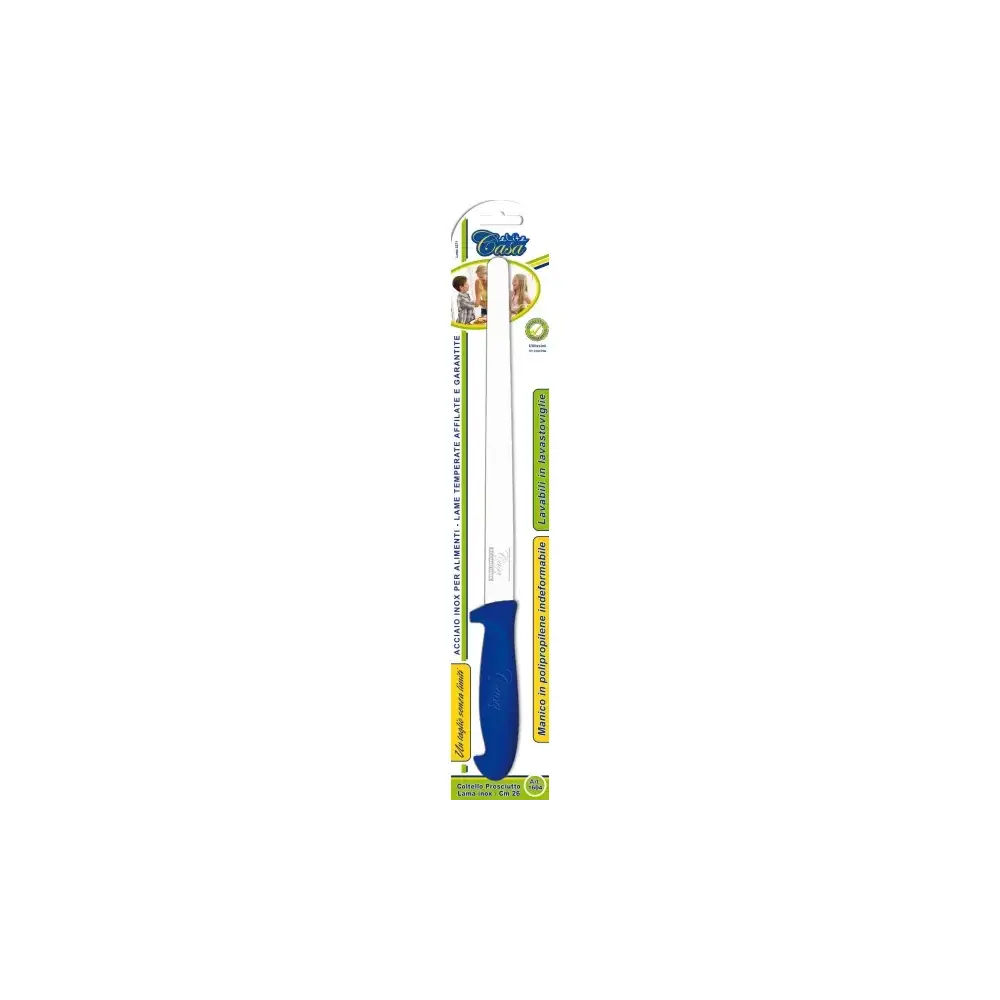 Coltello per Prosciutto 26 cm Lama Acciaio Inox De Luca