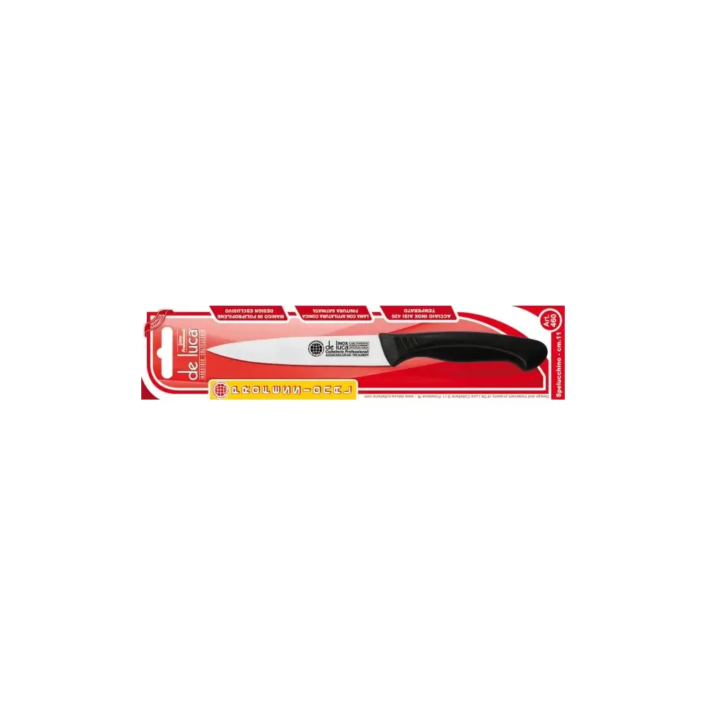 Coltello Spelucchino 11 cm Lama Acciaio Inox De Luca
