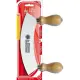 Mezzaluna Piccola 14 cm in Acciaio Inox con Manici in Legno De Luca