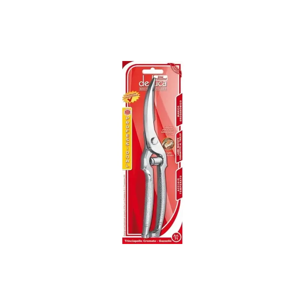 Trinciapollo Gazzella 24 cm in Acciaio Inox De Luca