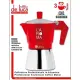 Caffettiera Moka L'Aroma 3 Tazze Rossa per Induzione De Luca