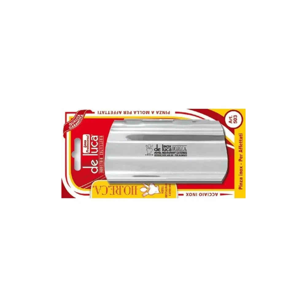 Pinza per Affettati 11x6 cm in Acciaio Inox Horeca De Luca